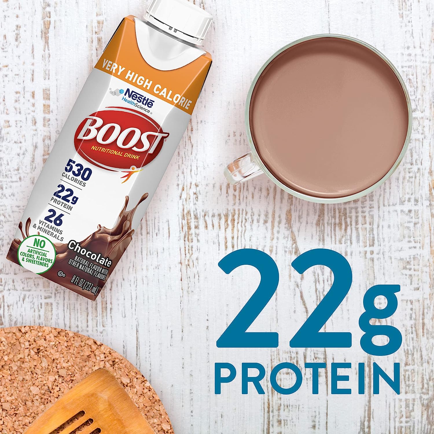 BOOST Very High Calorie Nutritional Drink, Very Vanilla, 8 Fl Oz (Pack of 24) - Image 5